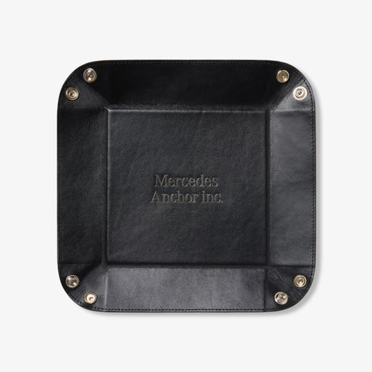 LEATHER TRAY BLACK