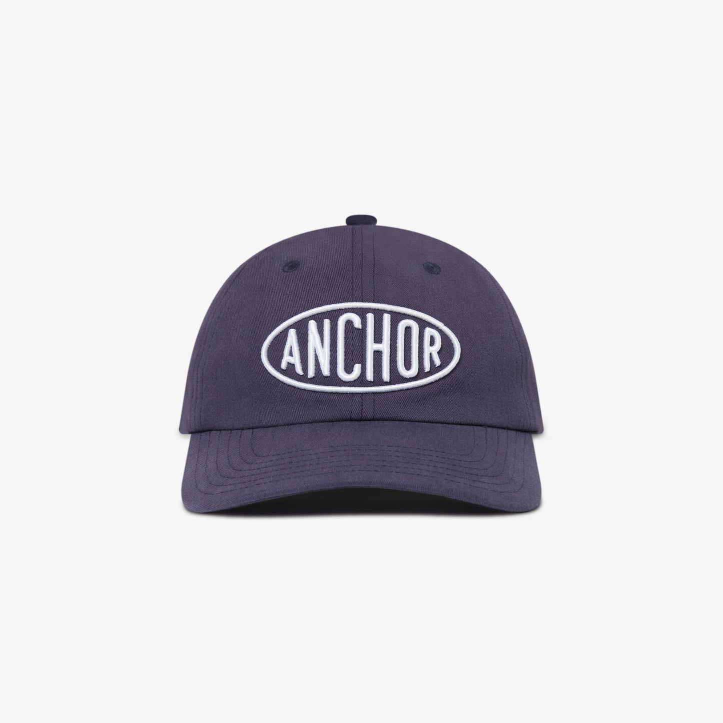 OVAL LOGO EMBROIDERED CAP NAVY