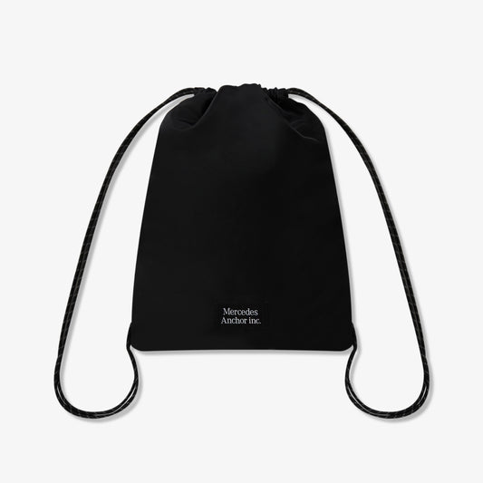 REFLECTOR DRAWSTRING GYM BAG BLACK