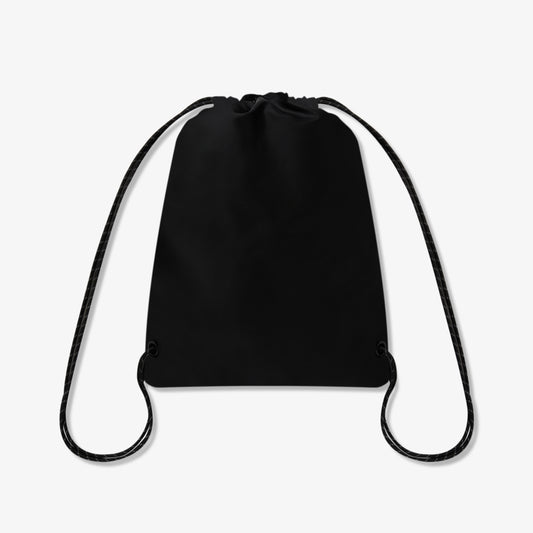 REFLECTOR DRAWSTRING GYM BAG BLACK