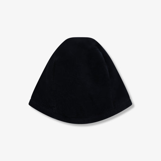 SHIRRED FABRIC SAUNA HAT BLACK