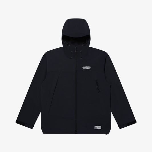 BOLD LOGO GUILD JACKET BLACK