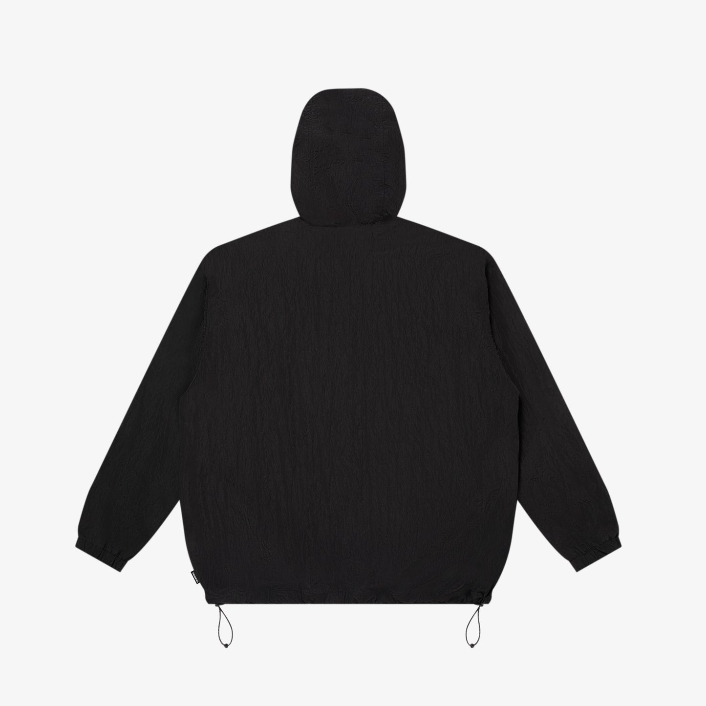 RIPSTOP NYLON HOODED JACKET BLACK