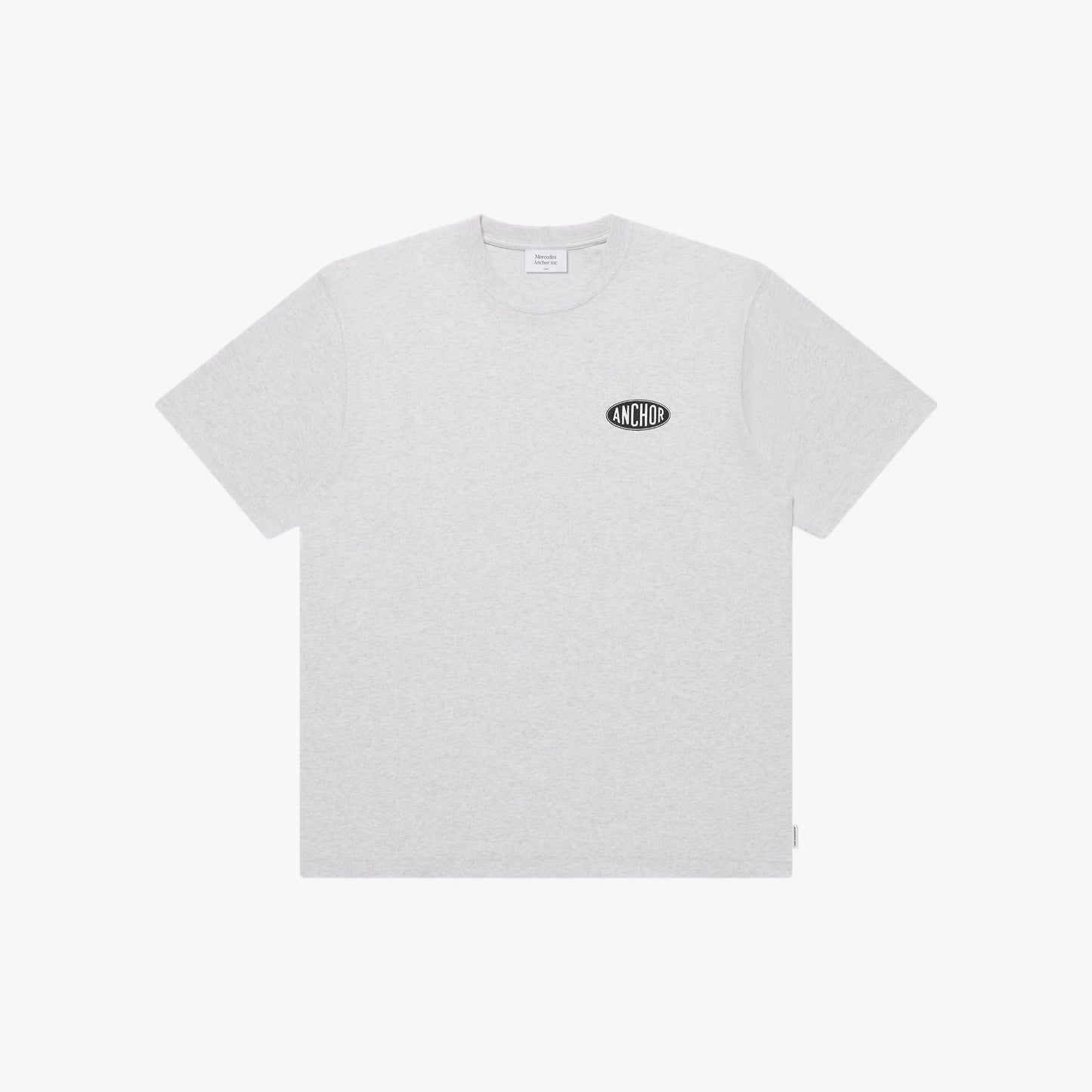 OVAL LOGO TEE ASH