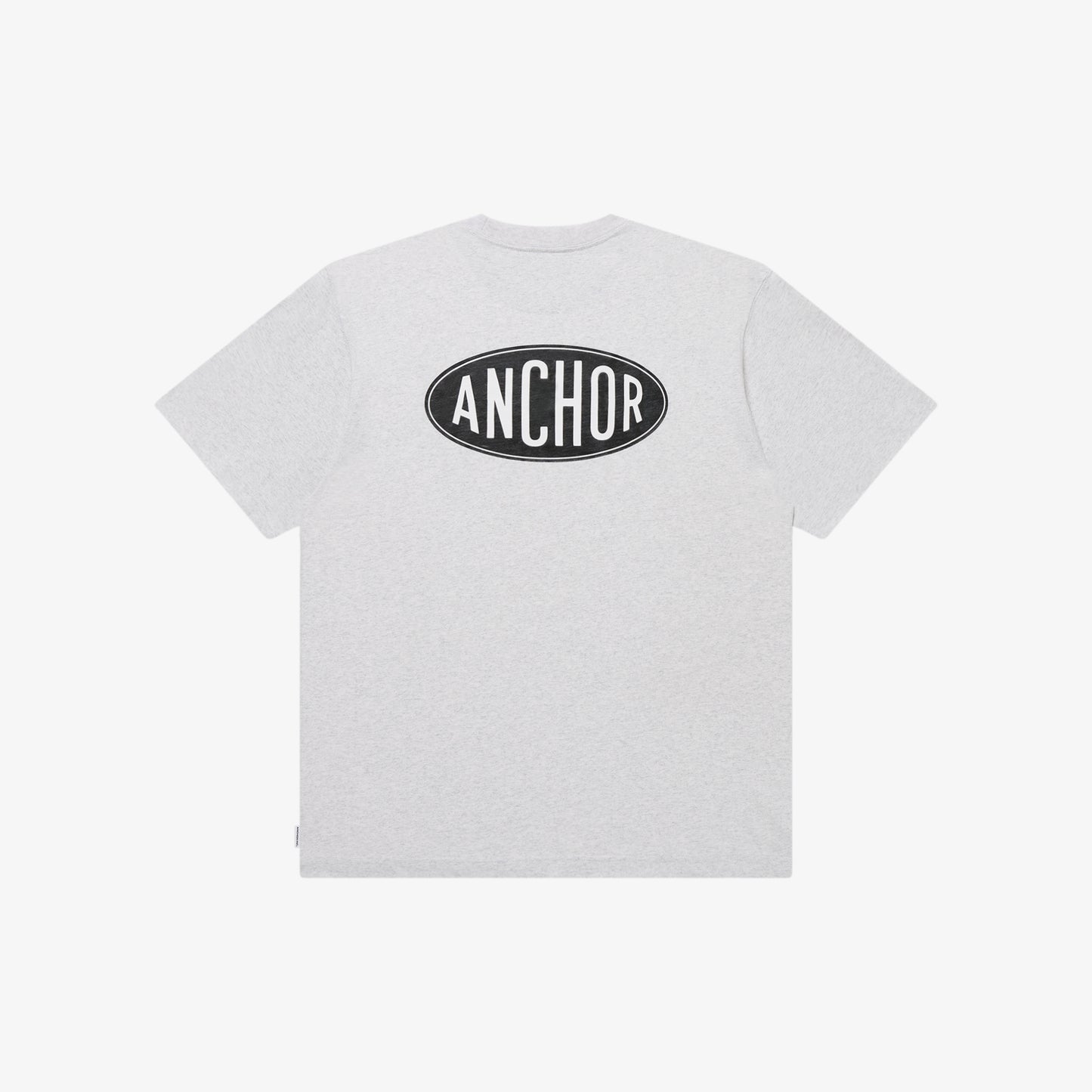 OVAL LOGO TEE ASH