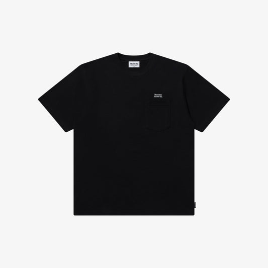 SMALL LOGO POCKET TEE BLACK