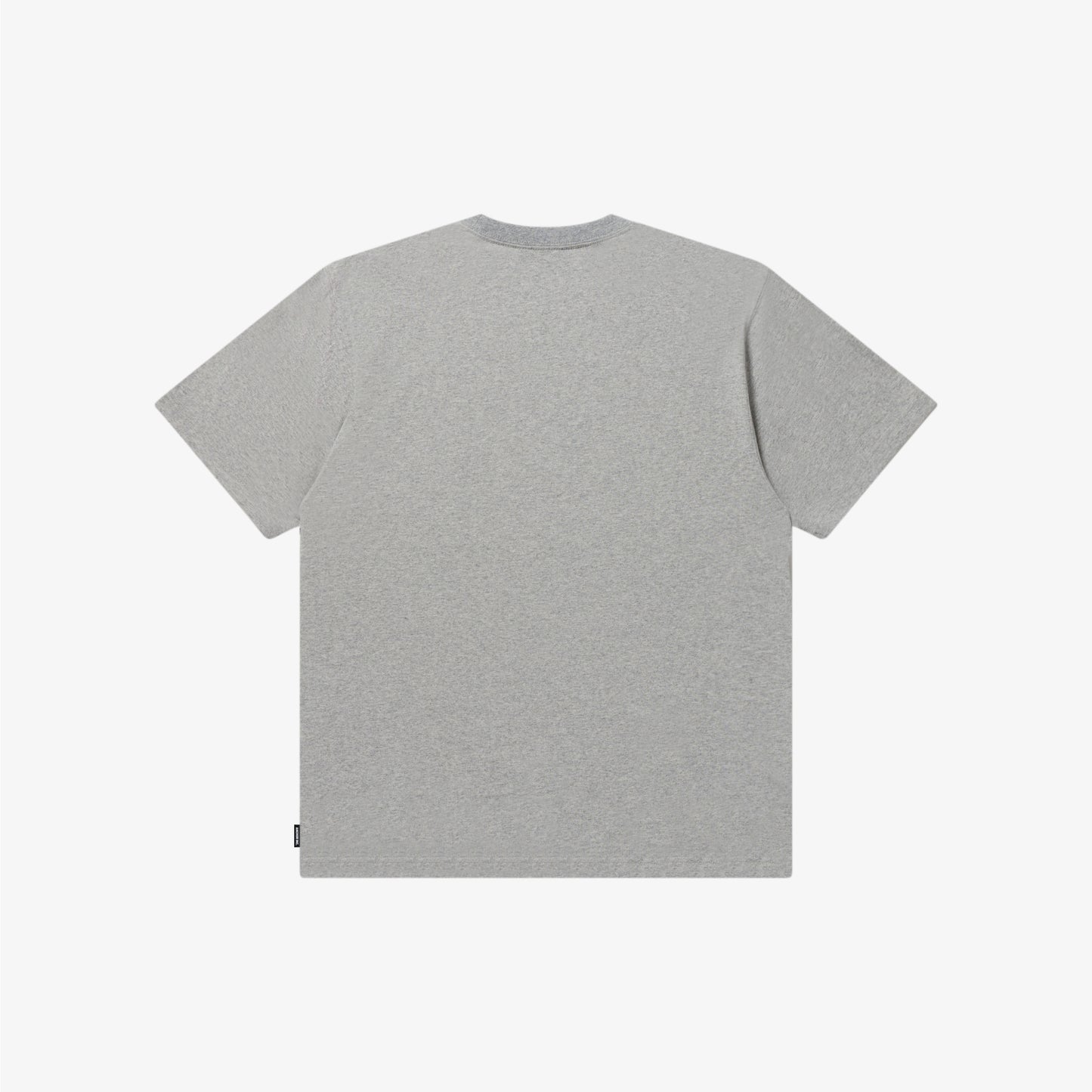 SMALL LOGO POCKET TEE HEATHER GRAY