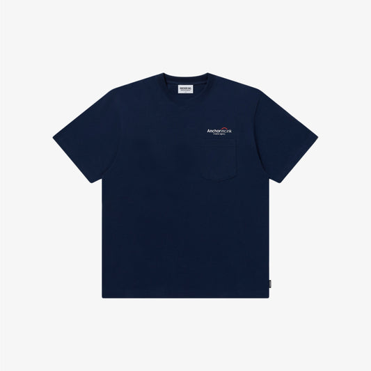 BANK LOGO POCKET TEE NAVY