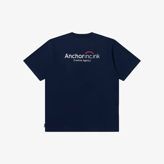 BANK LOGO POCKET TEE NAVY
