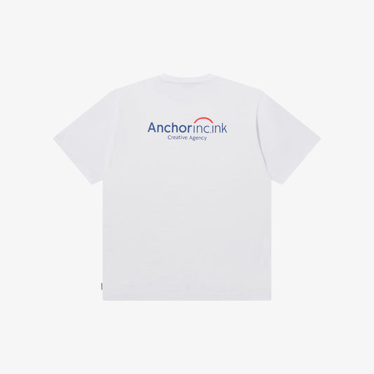 BANK LOGO POCKET TEE WHITE