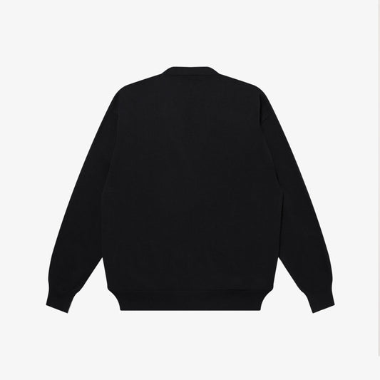 CASHMERE BLENDED KNIT CARDIGAN BLACK