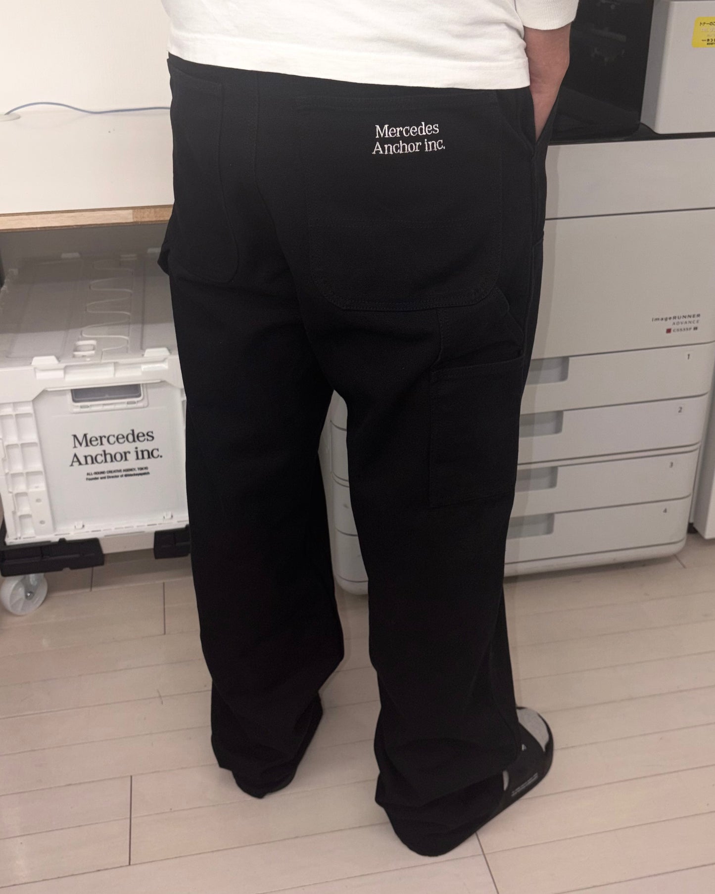 LOGO CARPENTER PANTS BLACK