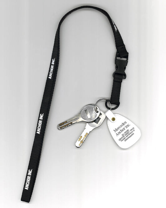 NALLOW TAPE NECK STRAP BLACK